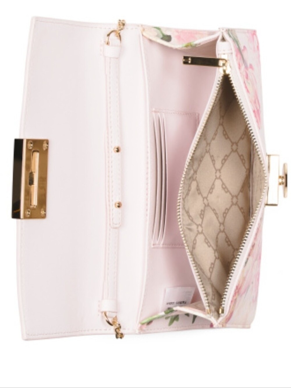 TED BAKER LONDON NWT Parisa Pink Floral Chain Crossbody Bag - Picture 7 of 15